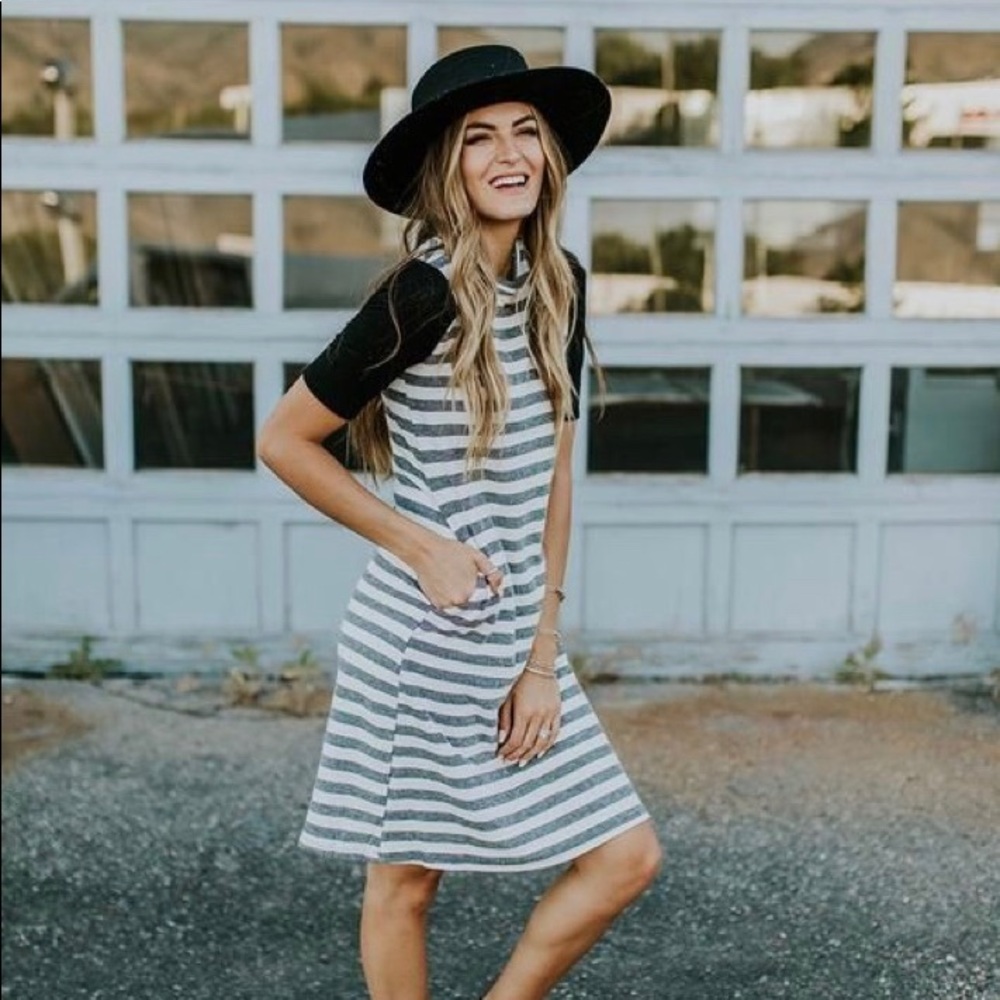 Roolee Striped Pocket Dress